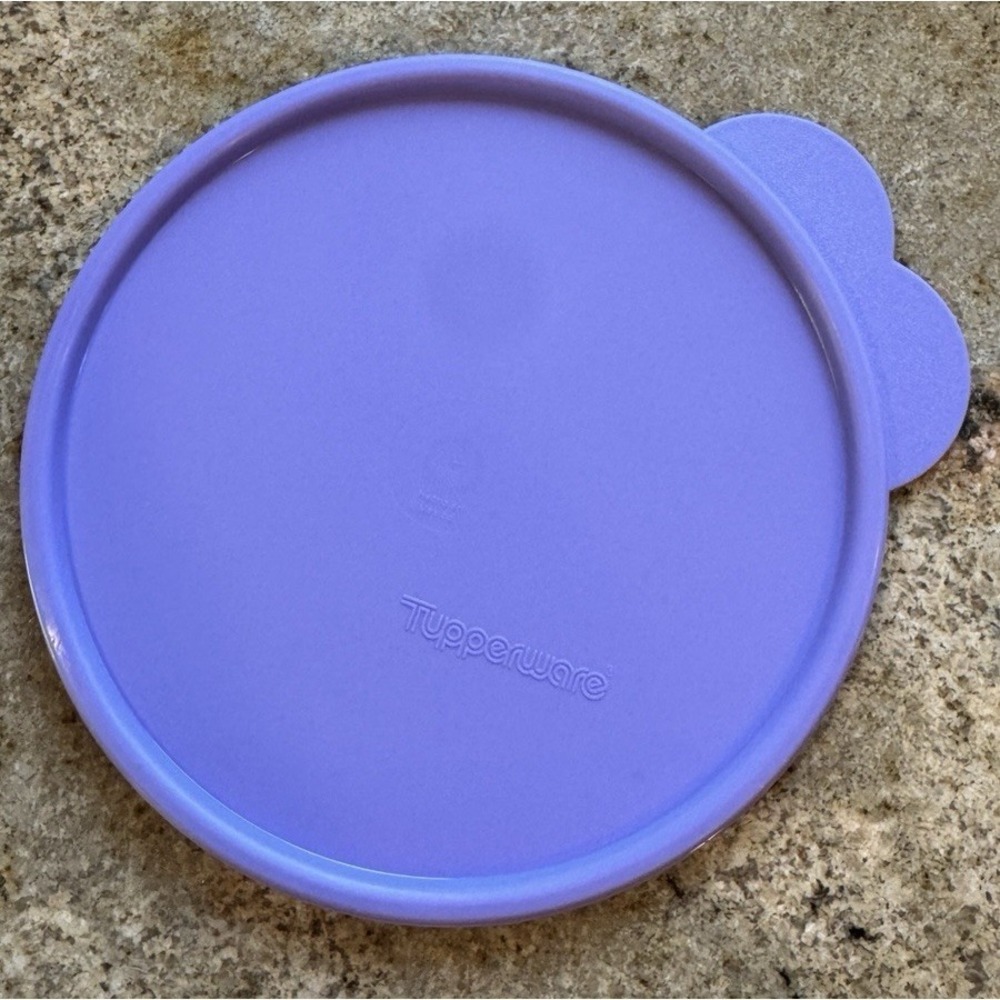 Tupperware Replacement Round Lid Butterfly Tab Cereal Bowl‎ 2541 Purple